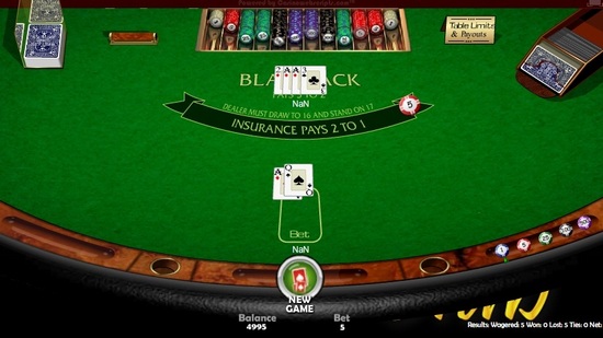 Player blackjack loses to dealer 17